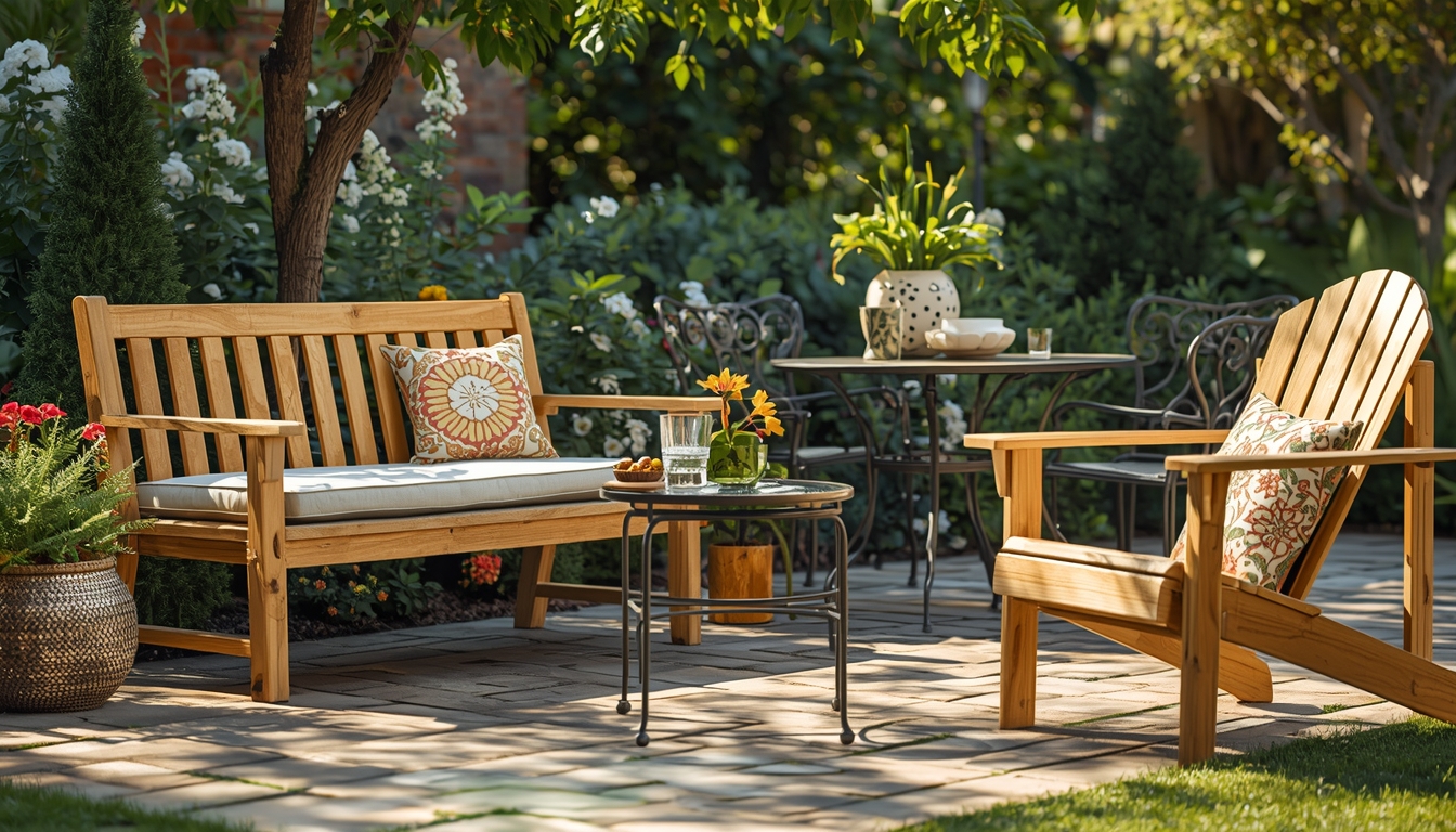 Leveringsbil til havemøbler transport